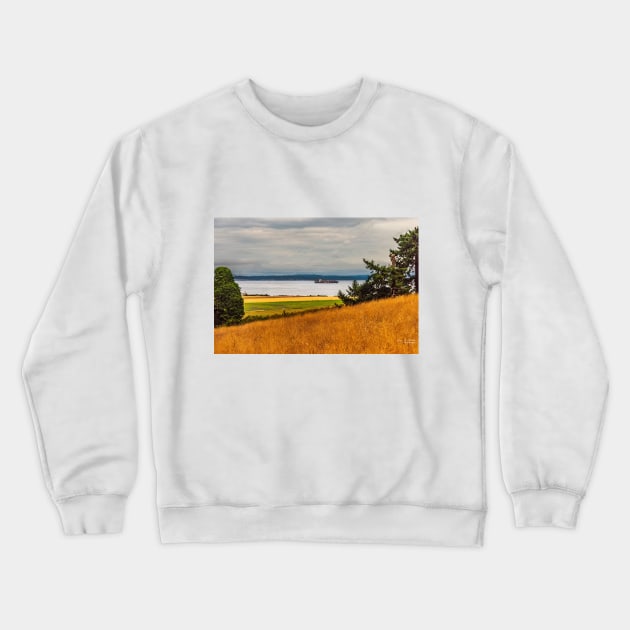 A Whidbey Island Landscape Crewneck Sweatshirt by mtbearded1